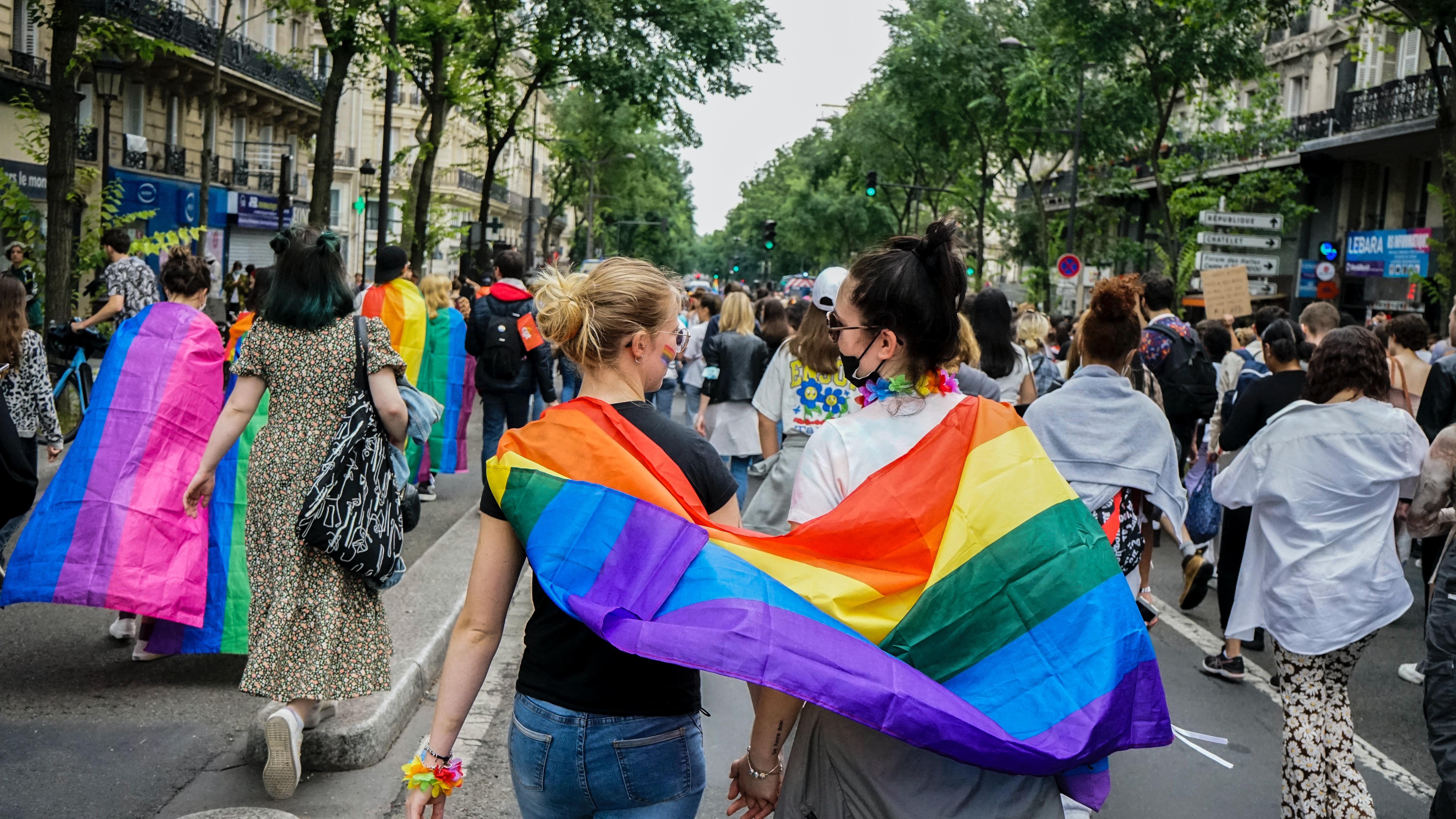 LGBTQI marchers